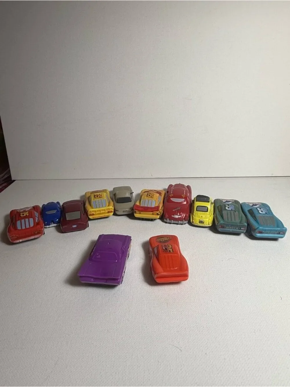 Assorted Vintage Cars Toy Lot - Lightning McQueen and Others